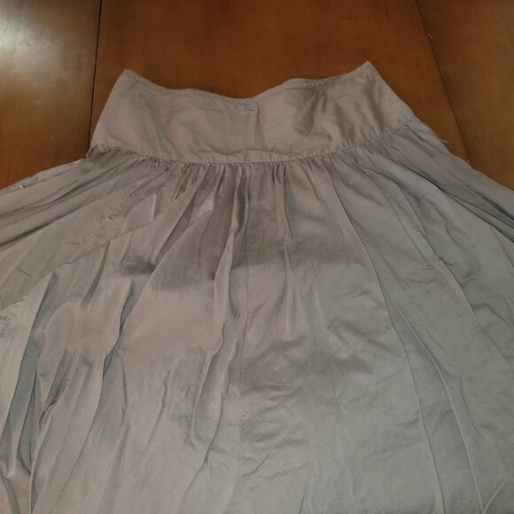 A.N.A. (A New Approach) Embroidered Cotton Ruffle Midi Skirt - Size 8 - Picture 3 of 8